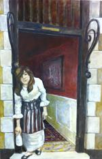"Doorway In Oxford" Oil On Canvas 60" x 39.5"