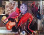 "St. Francis Feeding The Birds" Collage 12" x 17"